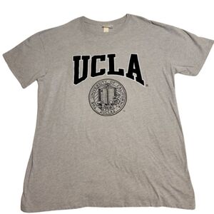 H&M UCLA University  California womens felt Graphic gray T-shirt size XL